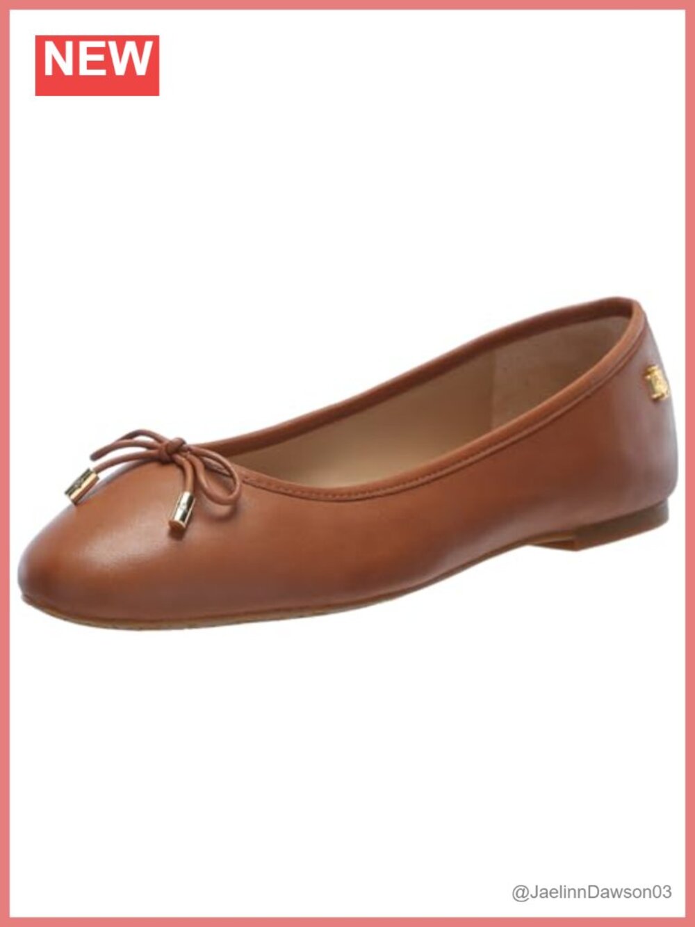 Nappa Leather Slip-On Flats Rounded Toe Padded Insole Rubber Sole
